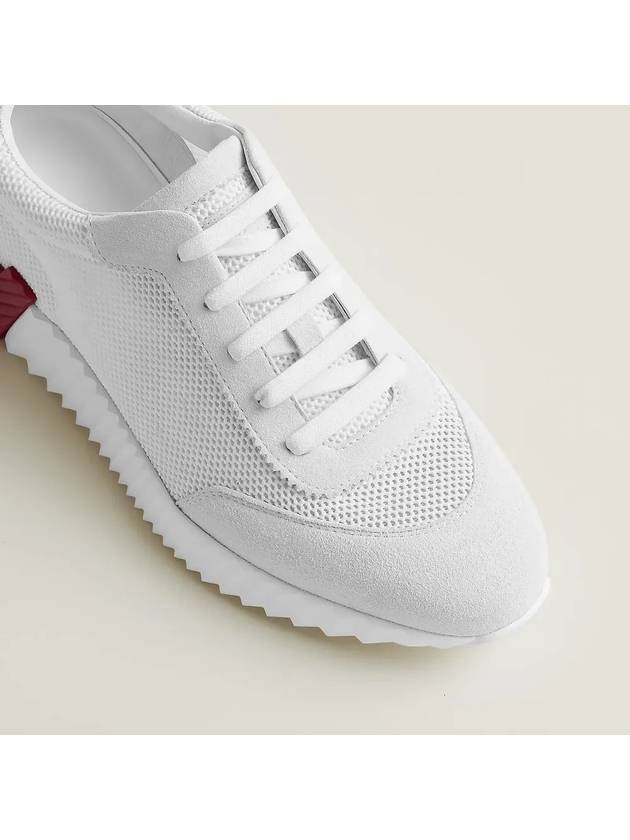 Bouncing Mesh Low Top Sneakers Blanc White - HERMES - BALAAN 7