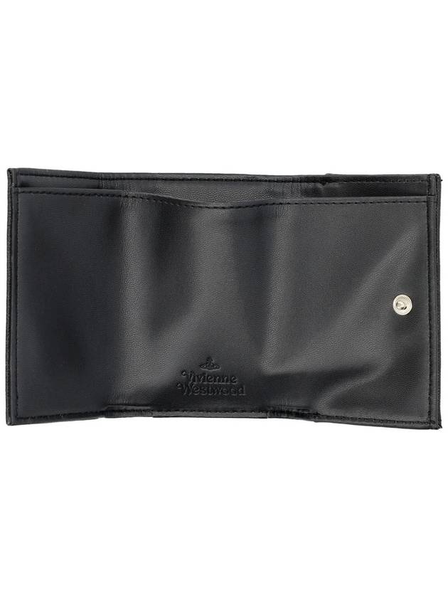 Envelope Vegan Biogreen Saffiano Half Wallet Black - VIVIENNE WESTWOOD - BALAAN 4