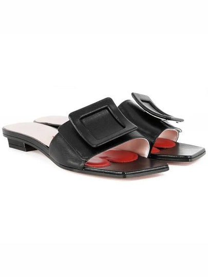 Black Curve Buckle Mule Black - ROGER VIVIER - BALAAN 2