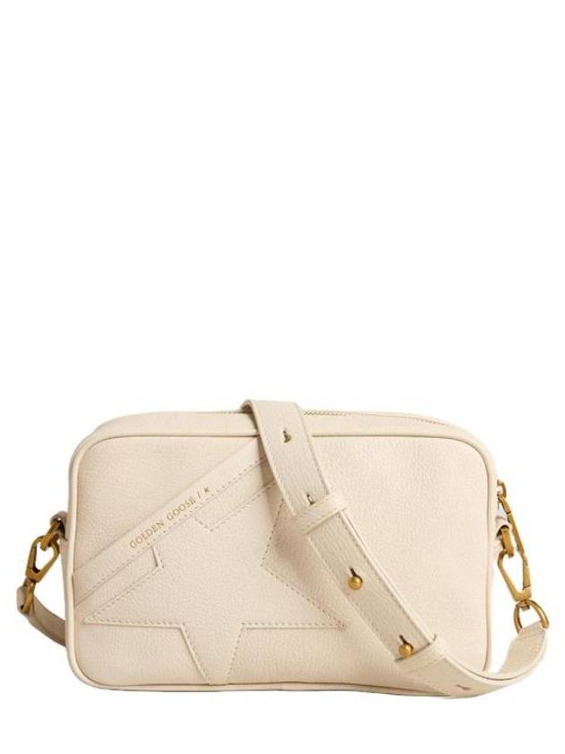 Star Leather Cross Bag White - GOLDEN GOOSE - BALAAN 1