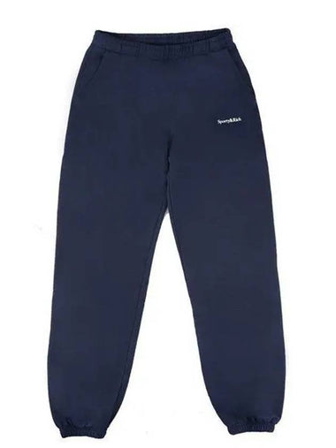 Sporty Rich SW761 NA Serif Logo Sweatpants Navy 987158 - GANNI - BALAAN 1