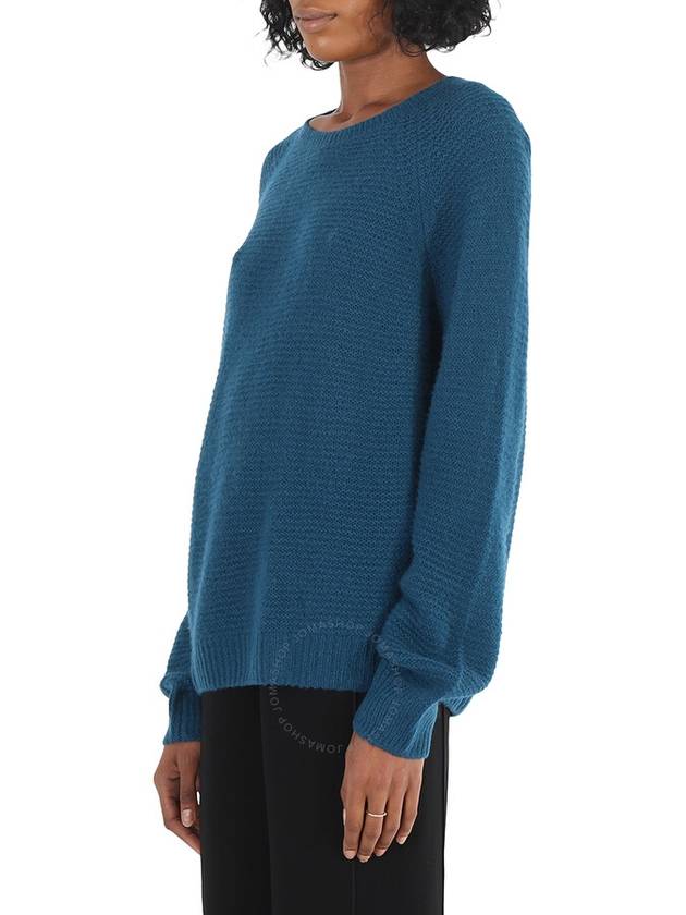 Max Mara Gazza Sweater In Turquoise, Size Large - MAX MARA - BALAAN 3