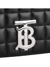 Lola Silver Quilted Shoulder Bag Black - BURBERRY - BALAAN 8