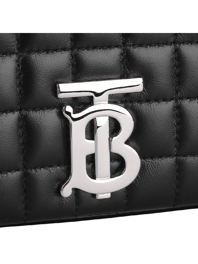 Lola Silver Quilted Shoulder Bag Black - BURBERRY - BALAAN 8