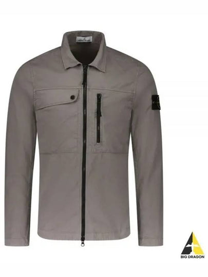 Supima Cotton Twill Stretch-TC Jacket Brown - STONE ISLAND - BALAAN 2