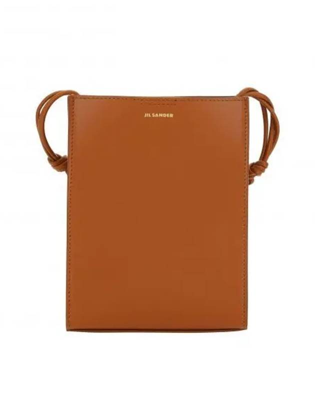 Tangle Smooth Leather Small Cross Bag Brown - JIL SANDER - BALAAN 2