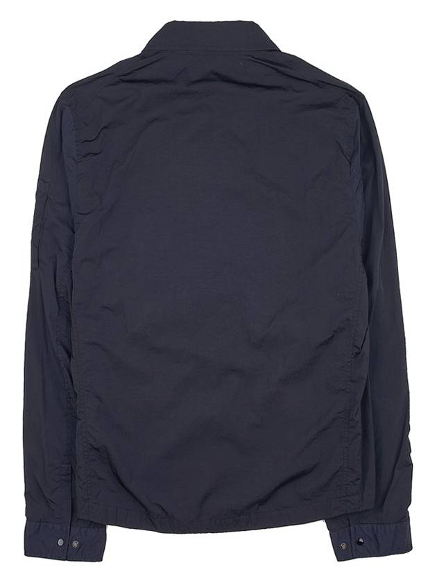 Men's Chrome R Over Shirt Zip Up Jacket Navy - CP COMPANY - BALAAN 3