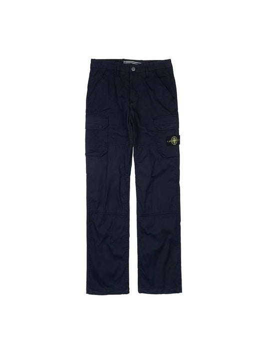 Pantaloni Comfort Fit Cargo Straight Pants Navy - STONE ISLAND - BALAAN 1