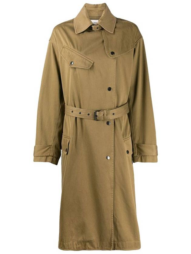 Women's 11Th Anniversary Gabao Trench Coat Khaki - ISABEL MARANT - BALAAN 1