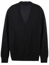 Tricolor Fox Patch Classic Cardigan Black - MAISON KITSUNE - BALAAN 4