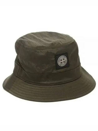 Logo Patch Bucket Hat Khaki - STONE ISLAND - BALAAN 2