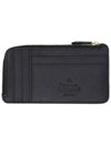 Orb Logo Stud Saffiano Card Wallet Black - VIVIENNE WESTWOOD - BALAAN 3