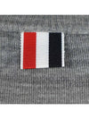 4 Bar Armband Classic Merino Wool Knit Top Light Grey - THOM BROWNE - BALAAN 4