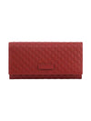 Women's Micro GG Ssima Flap Continental Long Wallet Red - GUCCI - BALAAN 1