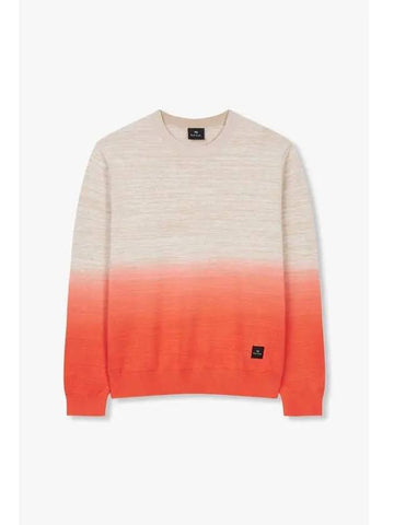 PS dip dye melange pattern knit beige - PAUL SMITH - BALAAN 1