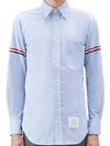 Armband Oxford Long Sleeve Shirt Light Blue - THOM BROWNE - BALAAN 2