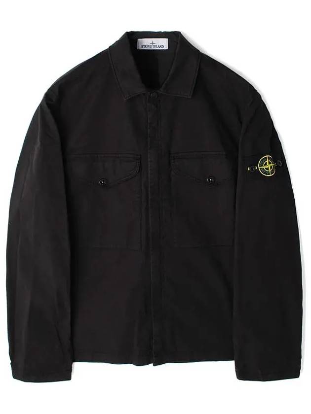 Wapen Zip-Up Jacket Black - STONE ISLAND - BALAAN 2