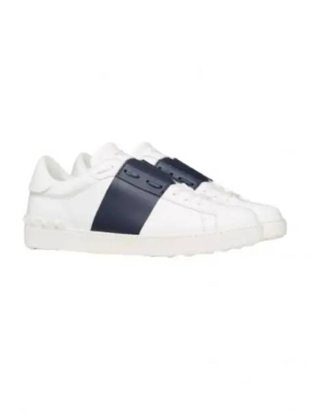 Calfskin open low top sneakers White Marine - VALENTINO - BALAAN 2