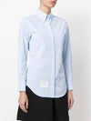 Logo Patch Cotton Shirt Light Blue - THOM BROWNE - BALAAN 8