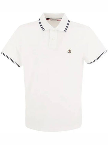 logo patch polo t-shirt 8A000 25 84556 001 - MONCLER - BALAAN 1