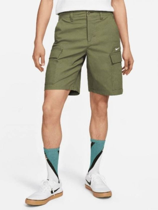 01-DQ6293-222-SB-Cargo Solid Swoosh Short Pants-Khaki - NIKE - BALAAN 1