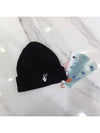 Off White Beanie Hat Black OMLC016F21KN001 - OFF WHITE - BALAAN 6