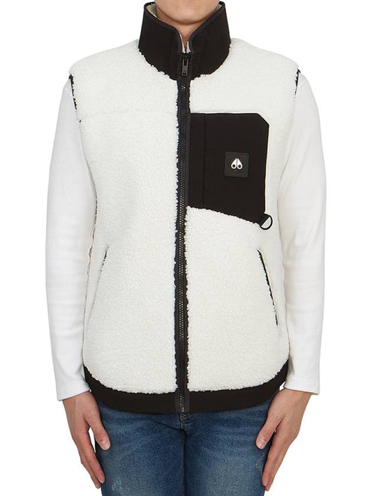 Saglek Fleece Vest White - MOOSE KNUCKLES - BALAAN 2