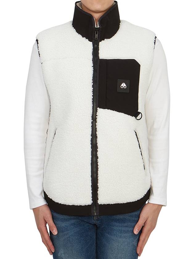 Saglek Fleece Vest White - MOOSE KNUCKLES - BALAAN 4