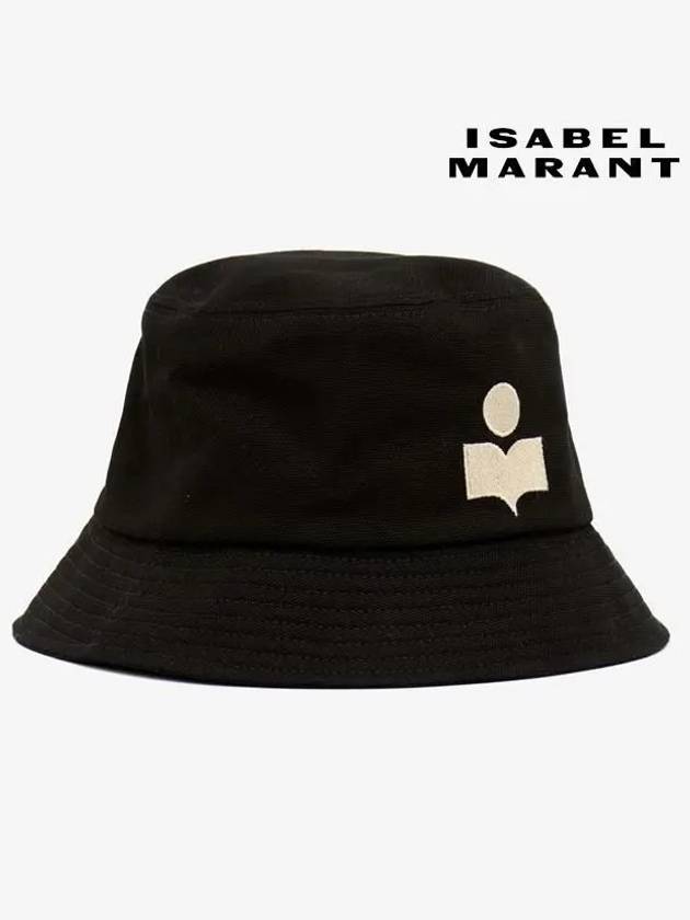Isabel Marant Hailey Logo Bucket Hat Black CU001XFA A3C05A BKEC - ISABEL MARANT ETOILE - BALAAN 4