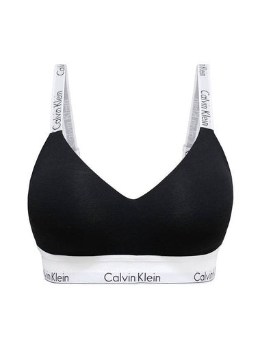 Modern Lightly Lined Cotton Bralette Black - CALVIN KLEIN - BALAAN 1