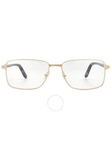 Cartier Demo Rectangular Men's Eyeglasses CT0040O 012 57 - CARTIER - BALAAN 1