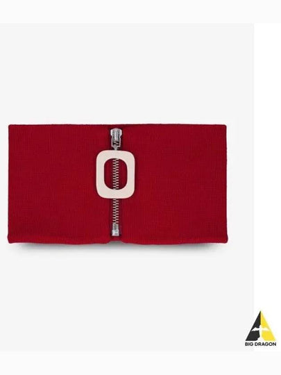 Zip Up Wool Neckband Bright Red - JW ANDERSON - BALAAN 2