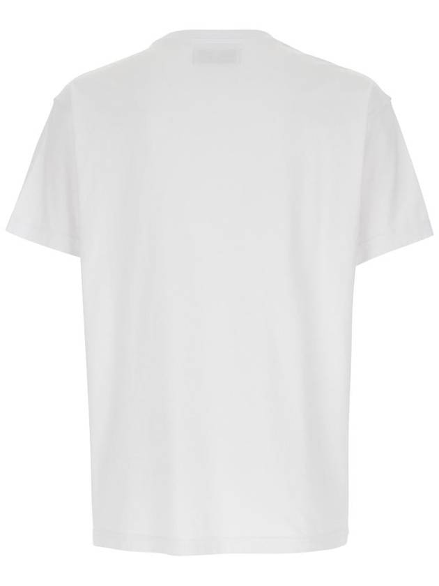 White Crewneck T-Shirt With Maxi Orb Logo Print On The Front In Cotton Man - VIVIENNE WESTWOOD - BALAAN 2