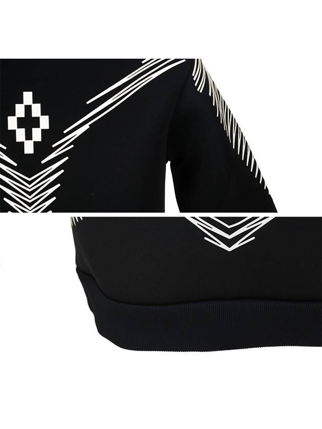 Neopren Symbol Crew Cotton Sweatshirt Black - MARCELO BURLON - BALAAN 8