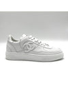 CC Logo Calfskin Low Top Sneakers White - CHANEL - BALAAN 3