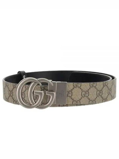 GG Marmont Reversible Leather Belt Beige - GUCCI - BALAAN 2