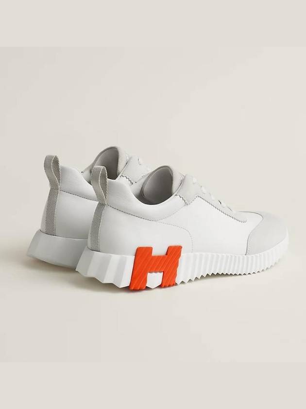 Bouncing Low Top Sneakers White - HERMES - BALAAN 3