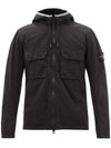 Stone Island Logo Patch Cotton Hooded Overshirt Jumper Jacket 7615122WN - STONE ISLAND - BALAAN 3