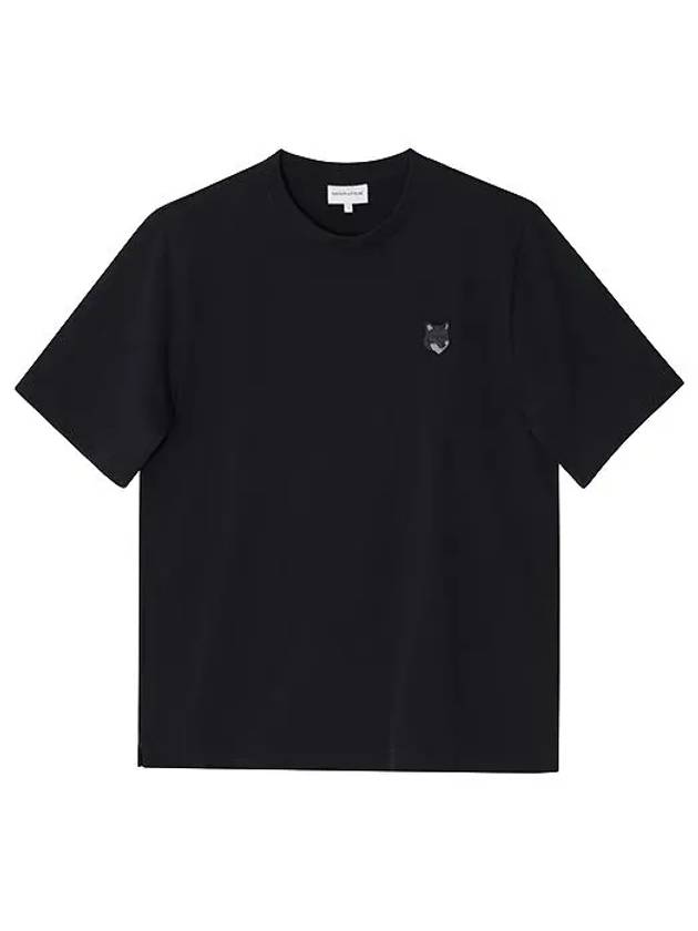 Bold Fox Head Patch Oversized Short Sleeve T-Shirt Black - MAISON KITSUNE - BALAAN 3