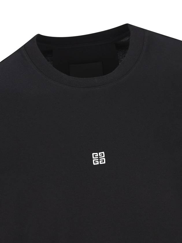 4G Logo Cotton Short Sleeve T-shirt Black - GIVENCHY - BALAAN 4