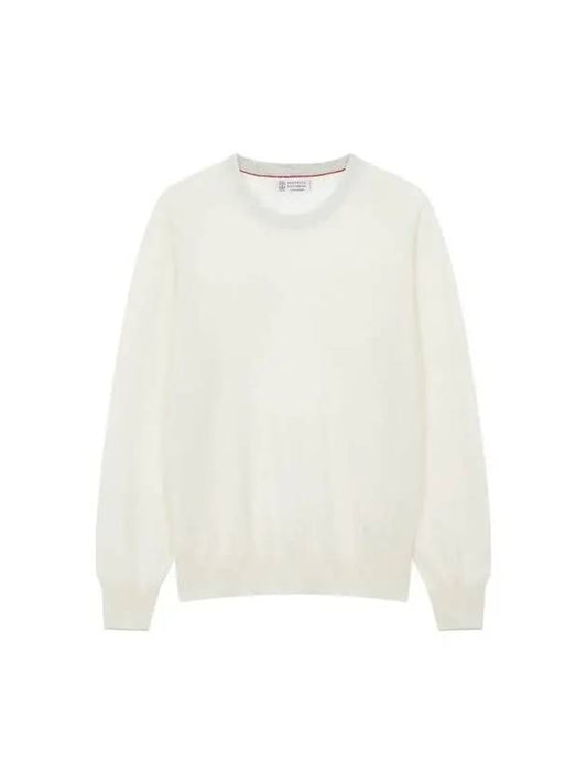 Shimaeul 8th Anniversary 10 ePoint 9 8 Men s Soft Cashmere Crew Neck Pullover Cream - BRUNELLO CUCINELLI - BALAAN 1