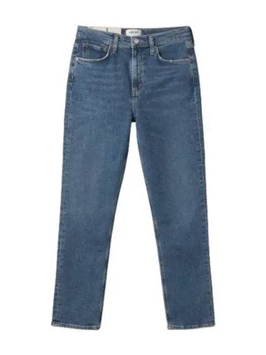 A Goldie Merrell High Rise Straight Denim Pants Medium Blue Jeans - AGOLDE - BALAAN 1