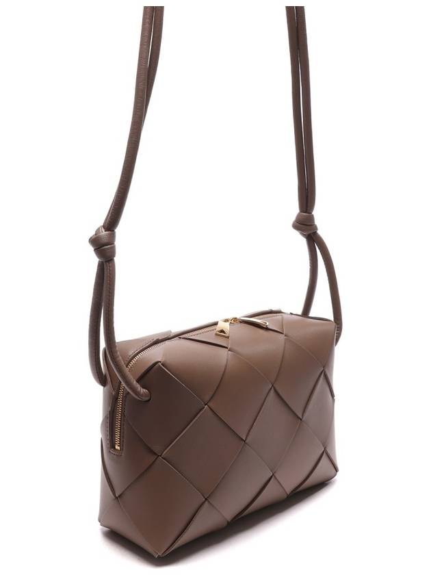 Cassette Intrecciato Small Cross Bag Brown - BOTTEGA VENETA - BALAAN 4