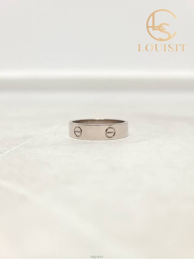 Used luxury goods Lewis It 66 White gold 5 5mm love ring - CARTIER - BALAAN 1