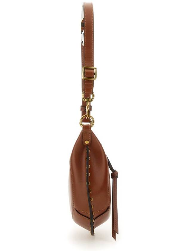 Moon Leather Shoulder Bag Cognac - ISABEL MARANT - BALAAN 5