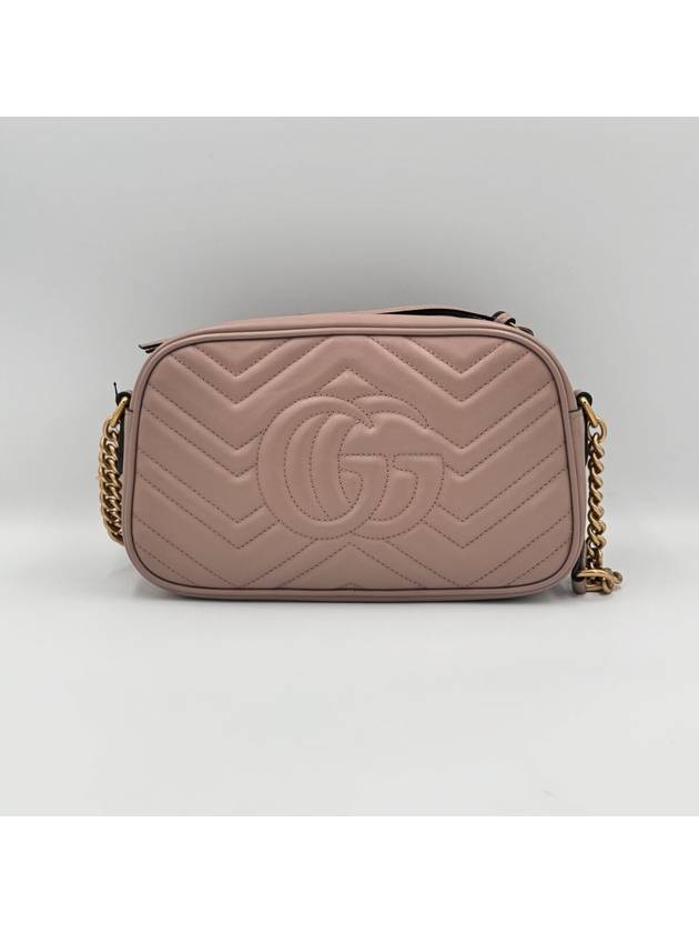 GG Marmont Matelasse Camera Bag Small Beige - GUCCI - BALAAN 7