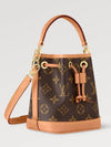 Nano Noe Monogram Bucket Bag Brown - LOUIS VUITTON - BALAAN 4