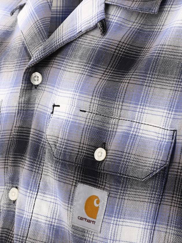 Blanchard Check Long Sleeve Shirt Charm Blue - CARHARTT WIP - BALAAN 4