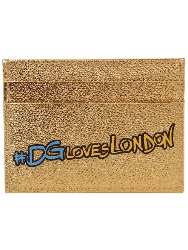 DG Love London Card Wallet Gold - DOLCE&GABBANA - BALAAN 3