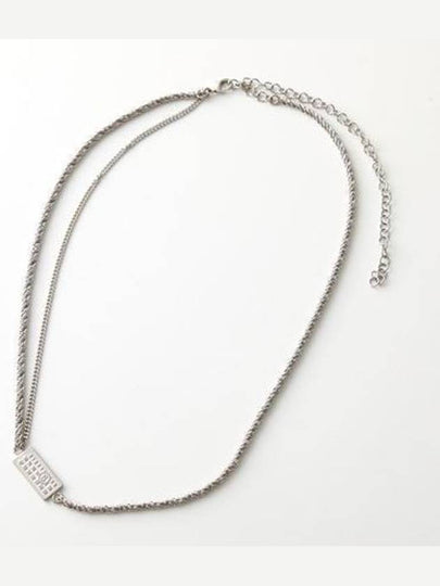 Embossed Numeric Necklace Silver - MAISON MARGIELA - BALAAN 2